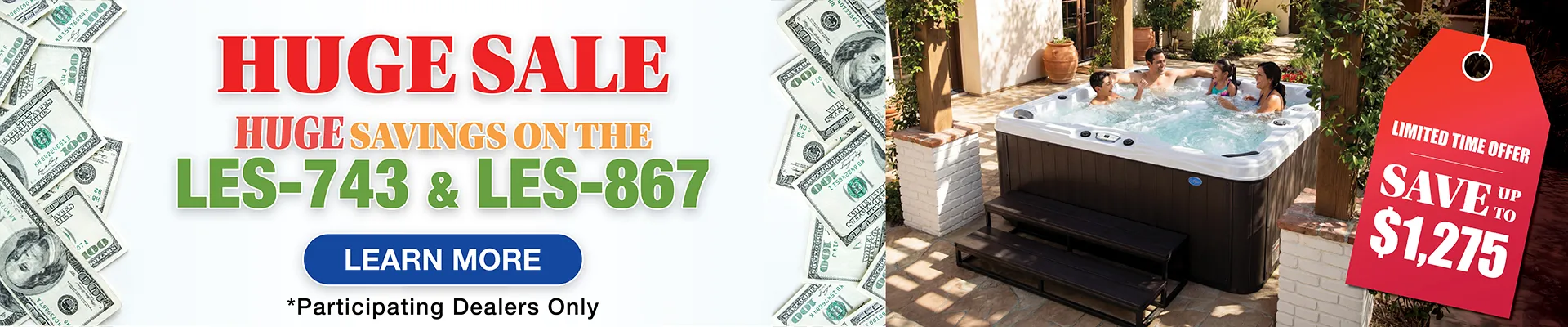 Calspas hot tub being used in a family setting - Conroe